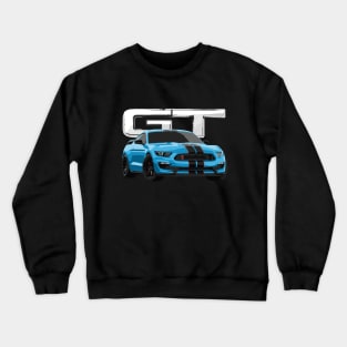 MUSTANG GT GT350R VELOCITY BLUE Crewneck Sweatshirt